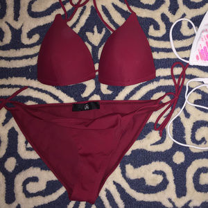 Missguided Simple Red Bikini